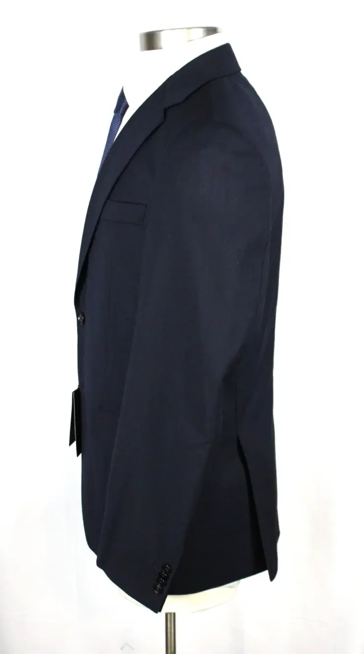 Hugo Boss Hutson Sport Coat 42 R Mens Regular Fit Dark Blue Stretch Wool Blazer